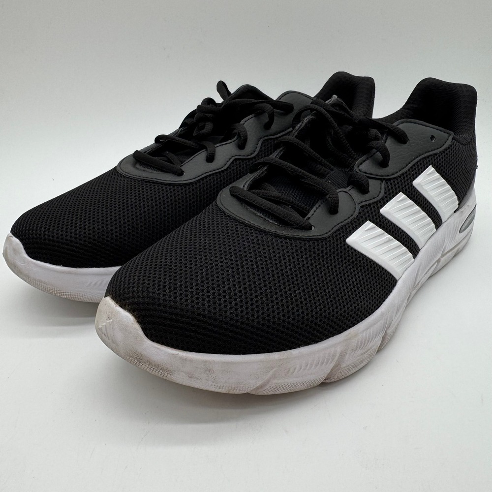 Adidas Cloudfoam Flex Lace Black White Running Shoes Men's Size 12 HQ4854